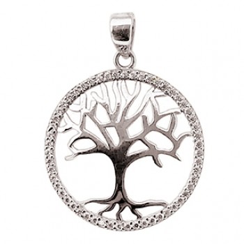 pendentif en argent 925, zircon, SI90-33